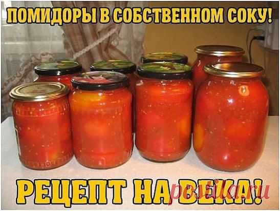 помидоры в собственном соку