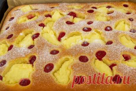 Большой и сочный ягодный пирог К чаю за считанные минуты