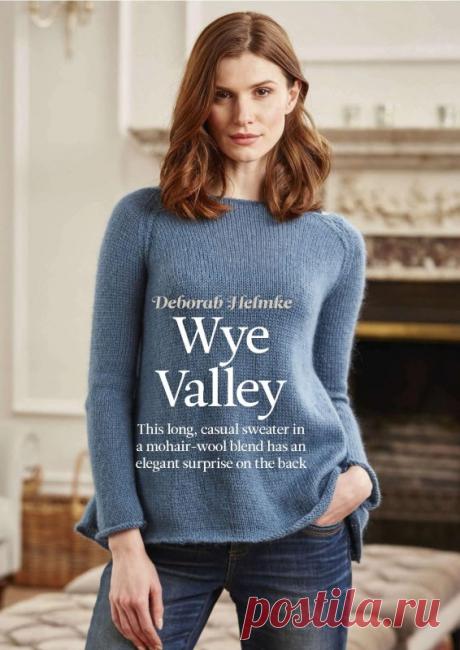 Джемпер с ажурной спинкой Wye Valley