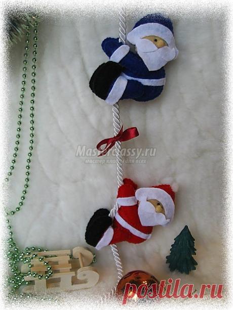 Новогодняя гирлянда Морозки. Мастер класс с пошаговыми фото