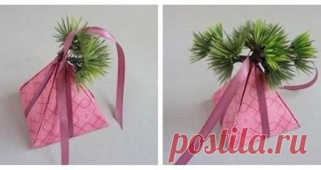 Коробочка - новогодняя пирамида.

Нам понадобится:

- Яркая бумага
Показать полностью…