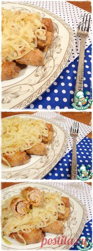 Рулетики из свинины с пряной начинкой из феты - кулинарный рецепт