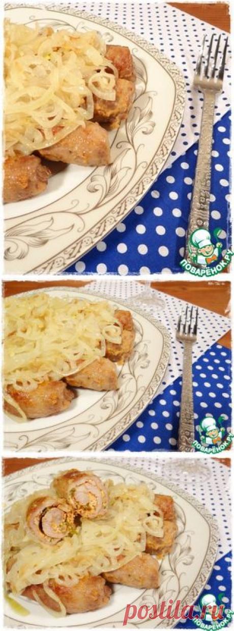 Рулетики из свинины с пряной начинкой из феты - кулинарный рецепт