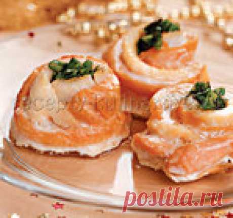 Закуска из красной и белой рыбы