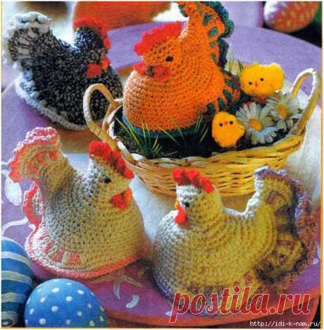 вязаная курочка.