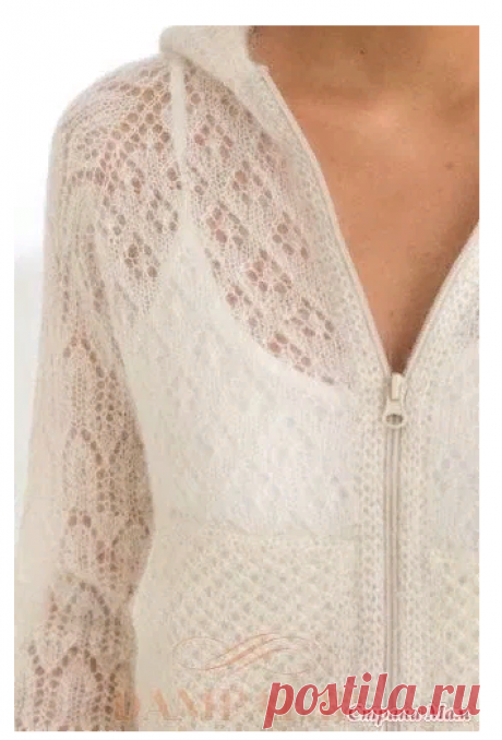 Женская вязаная толстовка с капюшоном (Вязание спицами) – Журнал Вдохновение Рукодельницы