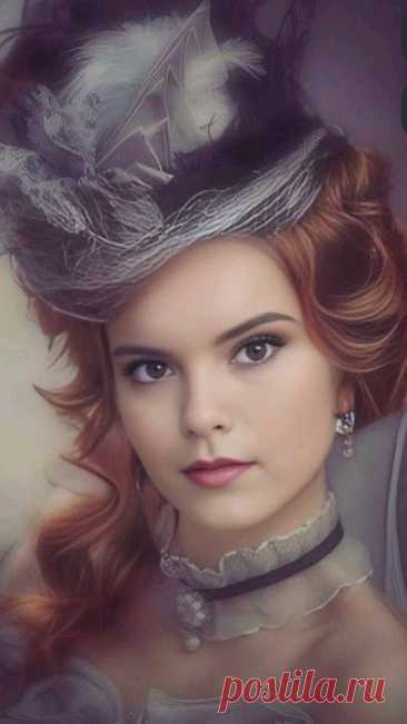 Аристократия, винтаж, волосы, рыжие волосы, леди