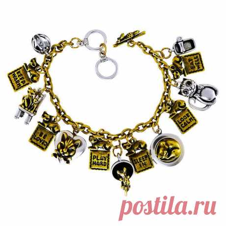 Браслет &quot;Кошки&quot; River 
Бренды Бижутерия 	River Island
Материал 	кристаллы Swarovski, Под бронзу, Под серебро, Эмаль