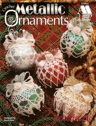 12 Крючком Узоры Покрывают Металлическим Орнаментом