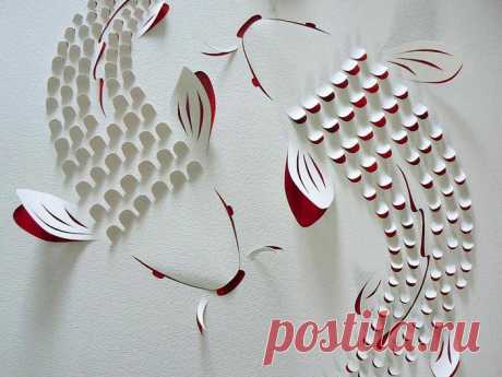 Геометрический paper art от Лизы Родден