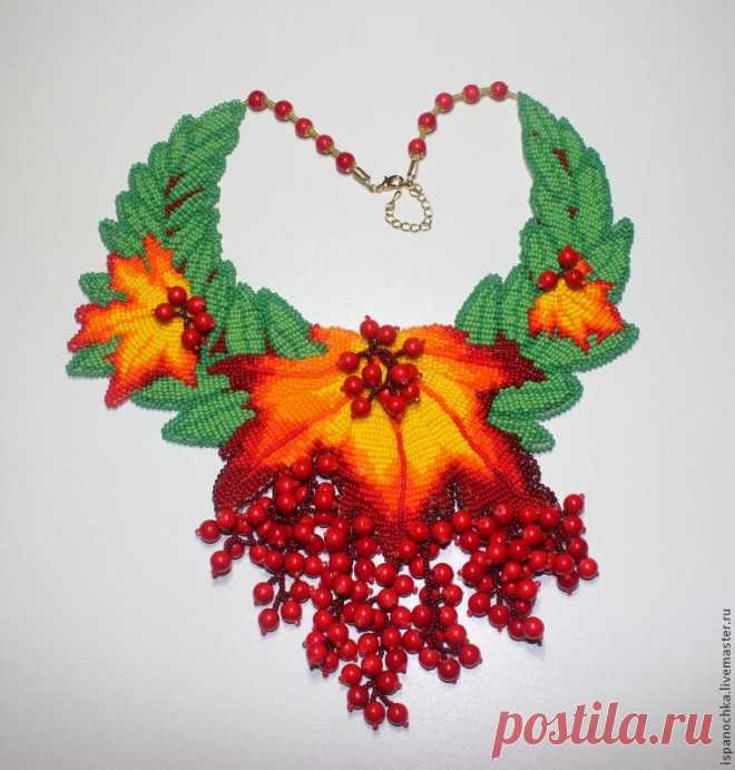 ​Колье из бисера 