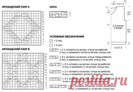 Жилет с ирландским узором