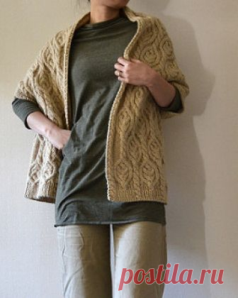 roko's Walnut Cardigan 
Remake of this snood. Needle: 5.4mm

Inspired by… Stranger cardigan by michiyo Aran Cardigan by Kazekobo (風工房)

衝動を抑えきれず。。使いにくかったらスヌードに戻します！
