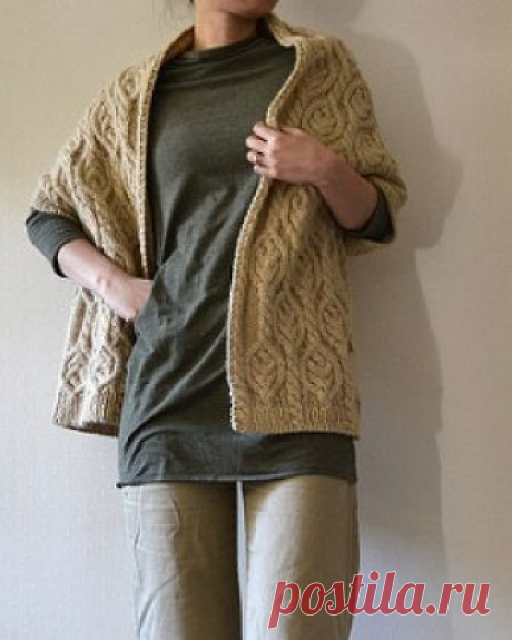 roko's Walnut Cardigan 
Remake of this snood. Needle: 5.4mm

Inspired by… Stranger cardigan by michiyo Aran Cardigan by Kazekobo (風工房)

衝動を抑えきれず。。使いにくかったらスヌードに戻します！
