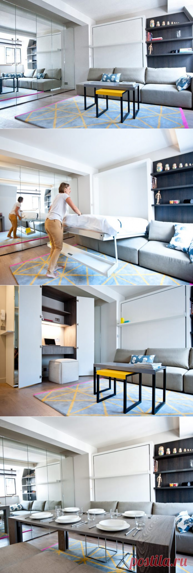 Дизайн интерьера квартиры 25 кв. м.