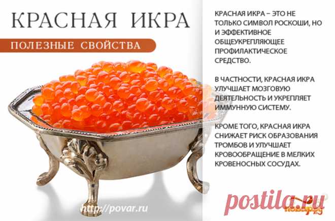 Икра красная полезные свойства
