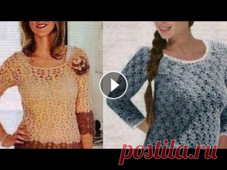 Женские кофточки крючком со схемами - Women's crocheted blouses with patterns NEW Videos Daily! Please SUBSCRIBE! ПОСМОТРИ, КАКАЯ КРУТАЯ ЖЕНСКАЯ ОДЕЖДА ПО НИЗКИМ ЦЕНАМ С БЕСПЛАТНОЙ ДОСТАВКОЙ!!! - #howtomakecrochet #howtocrochetb...