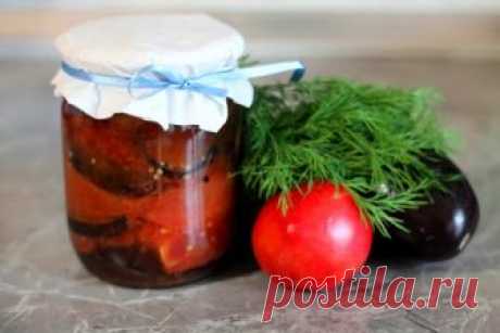 Салат из помидоров с баклажанами на зиму: рецепт с фото