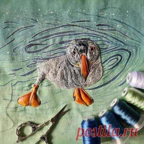 Объёмные вышивки, воспевающие красоту дикой природы: рукодельный instagram недели — Мастер-классы на BurdaStyle.ru