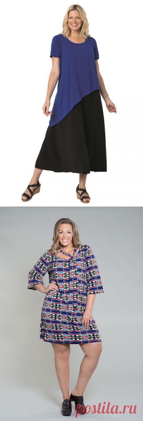 Платья свободного кроя для полных
