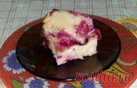 Творожная запеканка с вишней | Четыре вкуса