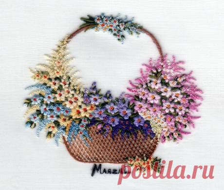 Очаровательные цветочные вышивки от испанской вышивальщицы Pilar Marzal - Ярмарка Мастеров - ручная работа, handmade