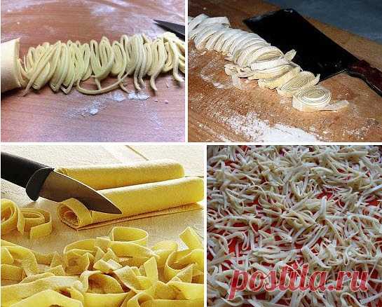 Как сделать домашнюю лапшу: 3 варианта на выбор
№ 1. без воды…
Тесто:
мука – 1 стакан
яйцо – 3 шт.
соль – по вкусу
Муку просеять и насыпать горкой. Сверху сделать углубление. Посолить. Яйца взбить и влить в муку. Тщательно перемешать. Оставить на 30 минут. Тесто раскатать пластом толщиной 2-3 мм. Немного дать подсохнуть и нарезать тонкой лапшой.
№ 2. на молоке…
Тесто : 1 стакан муки; 1 яйцо; 2 столовые ложки молока; соль (одна «хорошая» щепотка)
Муку насыпать на стол или б...