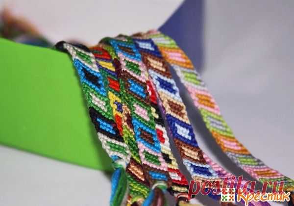 Как плести фенечки из ниток мулине