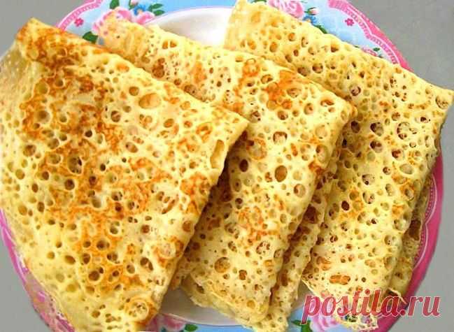 Как получаются ажурные блинчики