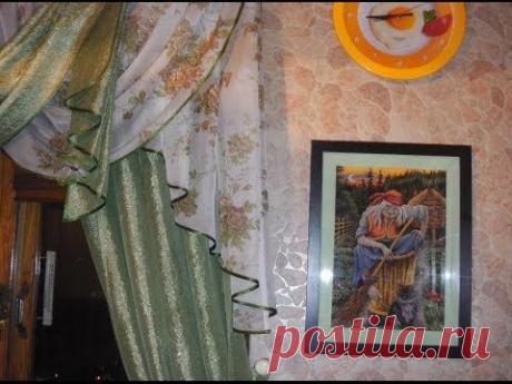 Оформляем сами вышивку в рамку с паспарту - YouTube