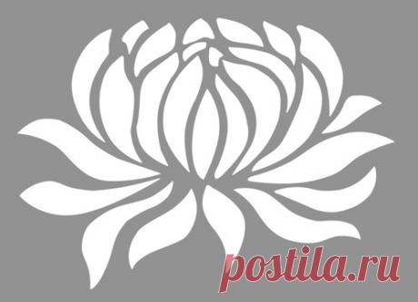 Трафареты цветов. Трафареты цветков для вырезания и декорирования | Новостной портал вТЕМУ - всегда полезная информация