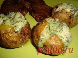 Самые вкусные рецепты: Картофель запеченный с сыром на гарнир