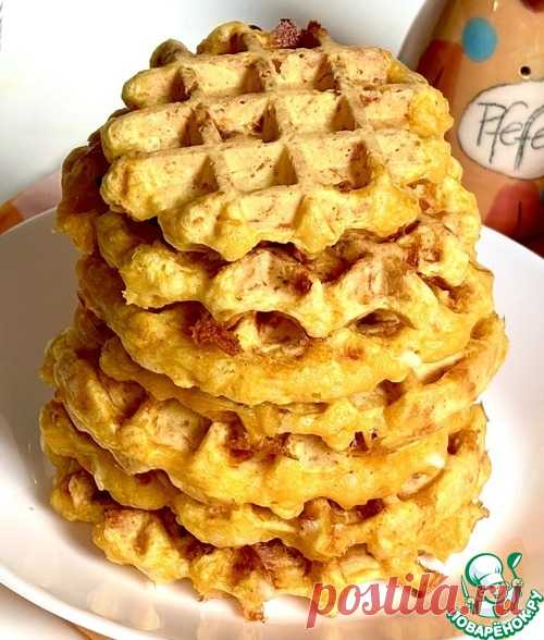 Тыквенные вафли с сыром фета – кулинарный рецепт