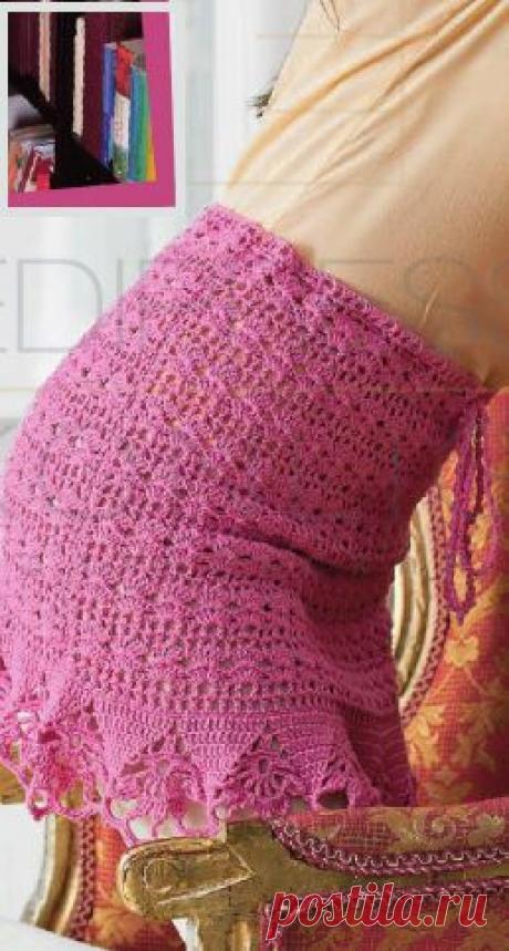 Связать юбку крючком