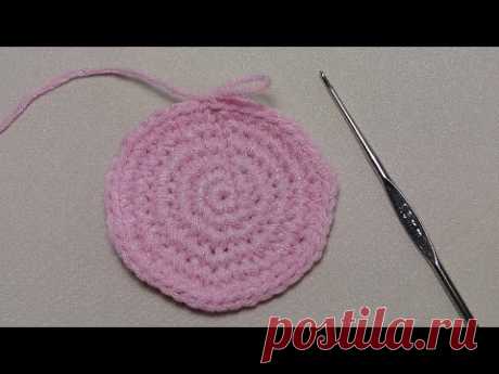 Урок вязания крючком КРУГА. Крючок для начинающих.Lesson crochet circle.