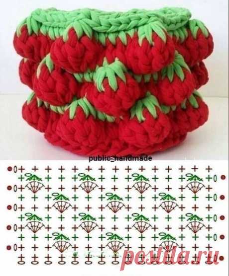 Корзинки крючком