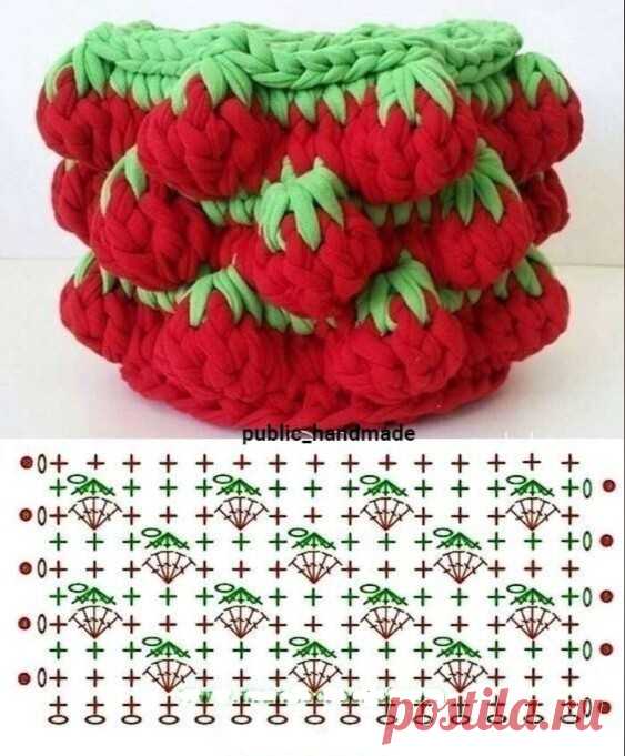 Корзинки крючком