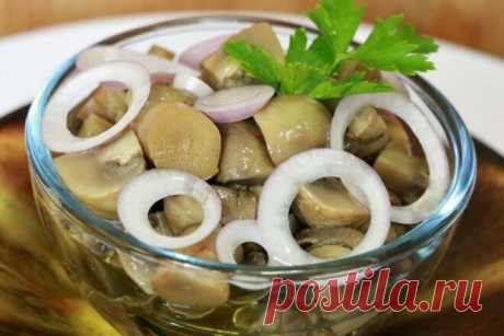 Маринованные пряные шампиньоны