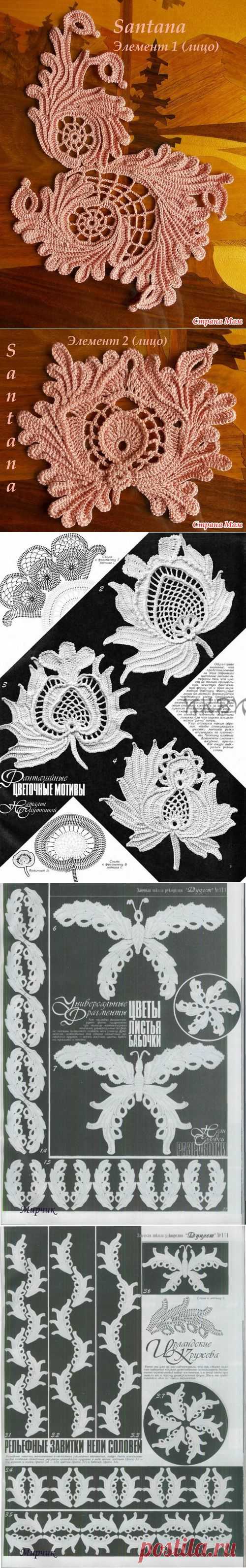 Мотивы ирландского кружева (фантазийные мотивы)
