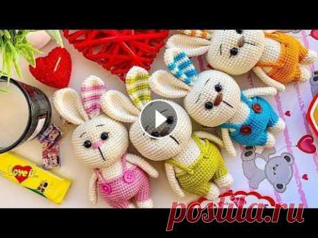 Амигуруми: схема Зайка. Игрушки вязаные крючком - Free crochet patterns. Бесплатная схема для вязания амигуруми: Зайка. Описание для вязания зайчика крючком. Мастер-класс по вязанию зайца из обычной пряжи. Игрушки вязаные к...