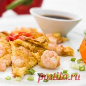 Омлет с креветками - BestCook