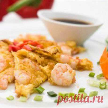 Омлет с креветками - BestCook