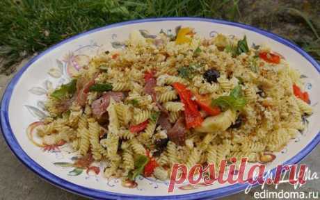 Паста с салями и артишоками | Кулинарные рецепты от «Едим дома!»