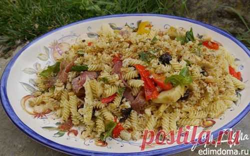 Паста с салями и артишоками | Кулинарные рецепты от «Едим дома!»