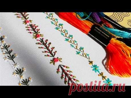 Hand Embroidery |Decorative stitches| Декоративные швы
