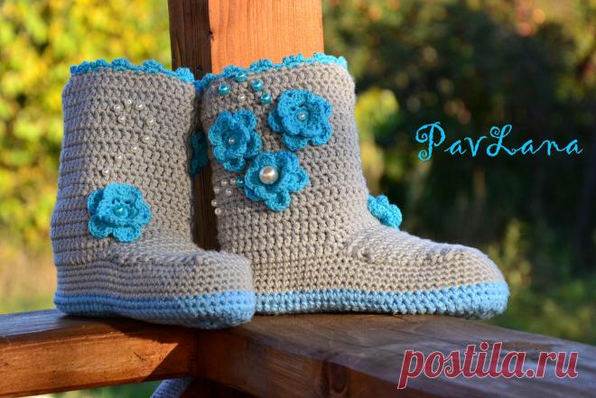 Мое творение "Домашние сапожки" продажа 1300 руб