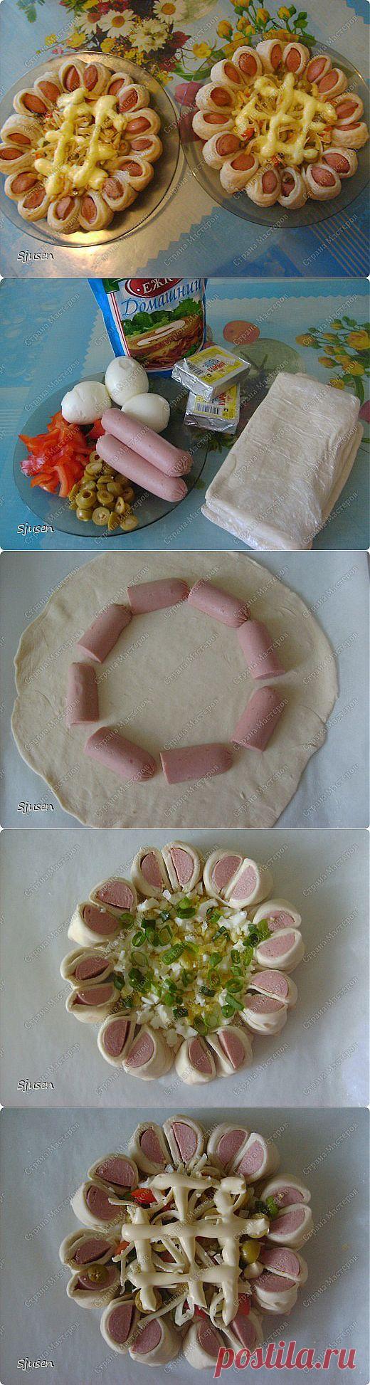 Пицца-цветочек: вкусно и красиво! (МК) | Страна Мастеров