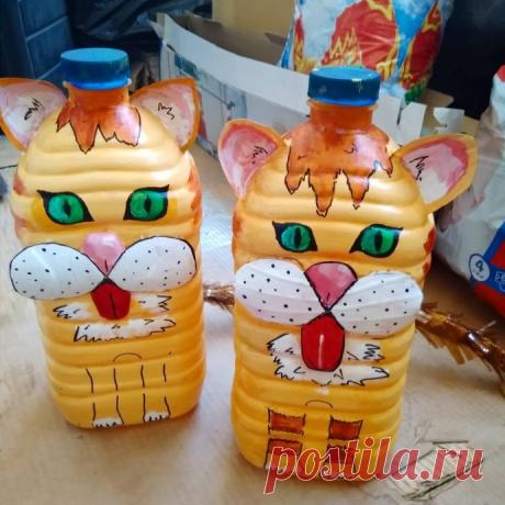 Животные из пластиковых бутылок