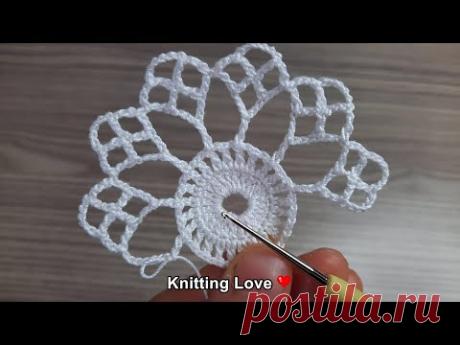 PERFECT 😍Very Beautiful Flower Crochet Pattern * Knitting Online Tutorial for beginners Tığ işi örgü