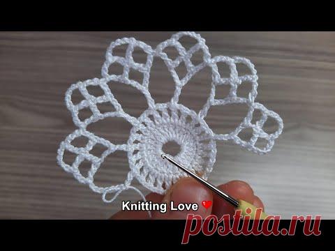 PERFECT 😍Very Beautiful Flower Crochet Pattern * Knitting Online Tutorial for beginners Tığ işi örgü